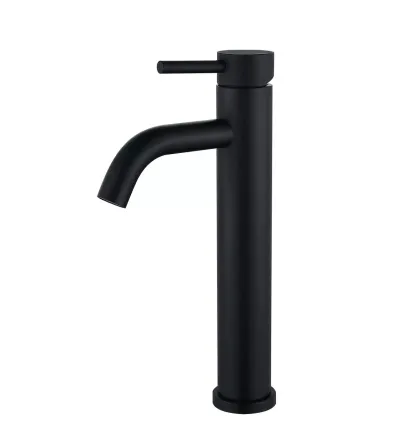 Смеситель для умывальника высокий WEZER EKO11C-01-BLACK черный Киев
