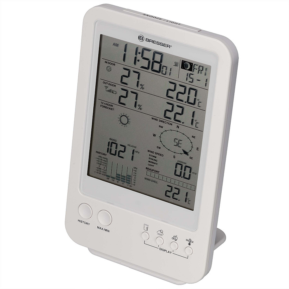 Метеостанция Bresser Weather Center 5-in-1 White (7002511) Киев - изображение 2