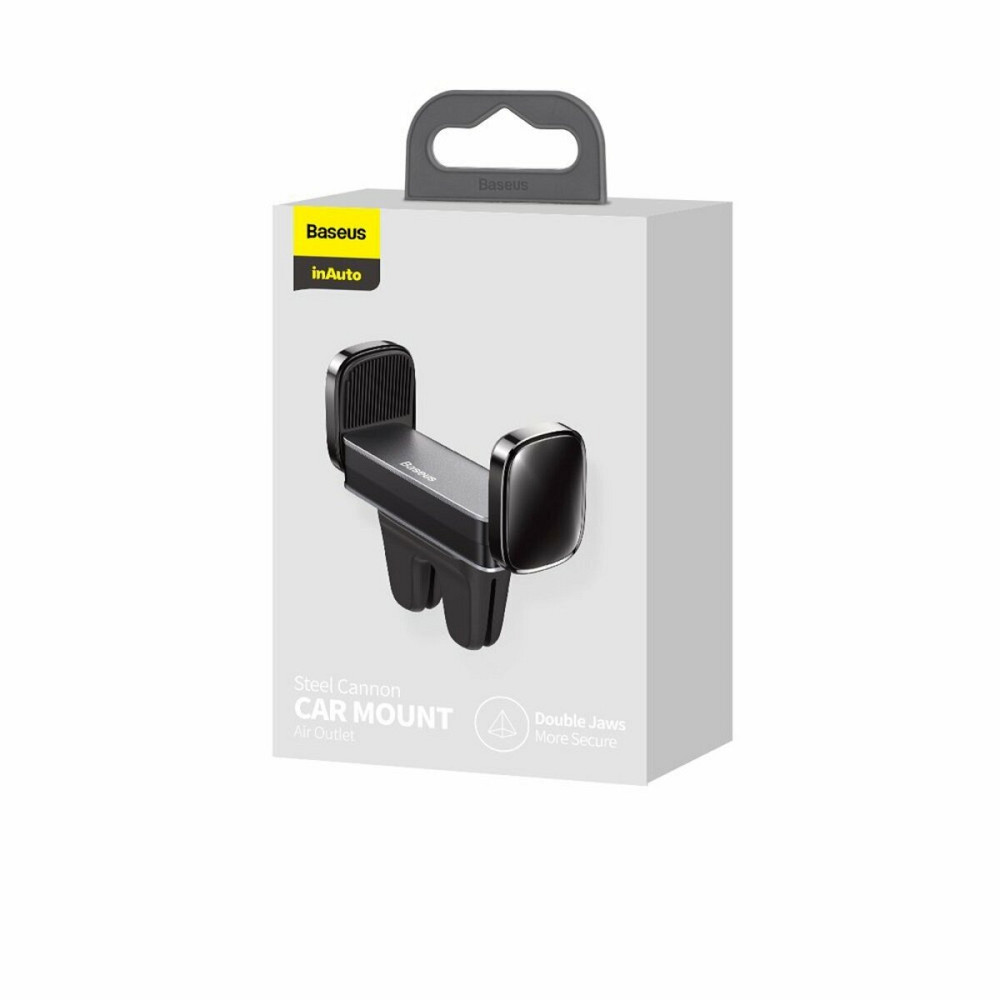 Тримач для мобiльного Baseus Steel Cannon Air Outlet Car Mount Black Київ - фото 1