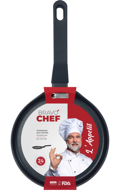 Сковорода для млинців Bravo Chef L’Appetit 24 см (7161772) Київ - фото 3