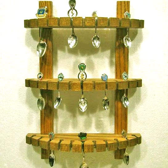 Полиця для колекції ложок "Галант" сієна Миколаїв - фото 1