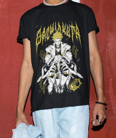 Футболка для мальчика аниме Гакхиакута Томе Джапанесе Танкобон оверсайз (рост от 165 до 180 ) Черний AnimeJ0700m Днепр