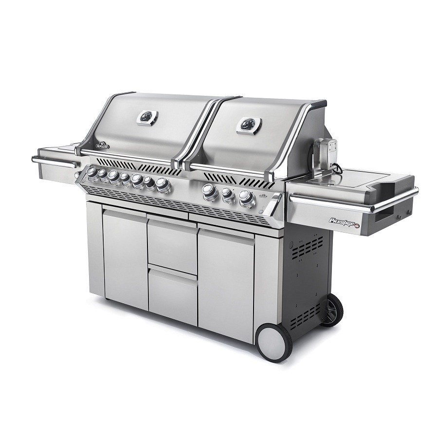 Газовий гриль Napoleon Prestige PRO 825 RSBI з бічним пальником Sizzle Zone і вертілем (69532) нерж сталь PRO825RSBIPSS Код: Рівне - фото 8