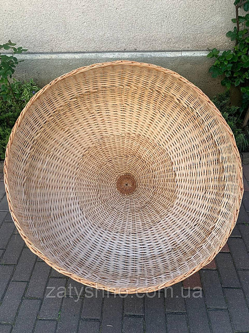 Люстра плетена купольної форми з лози Київ - фото 3