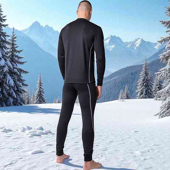 Чоловіча термобілизна Columbia ,комплект чоловічої термобілизни колумбія чорного кольору флісова зимова тепла Львів