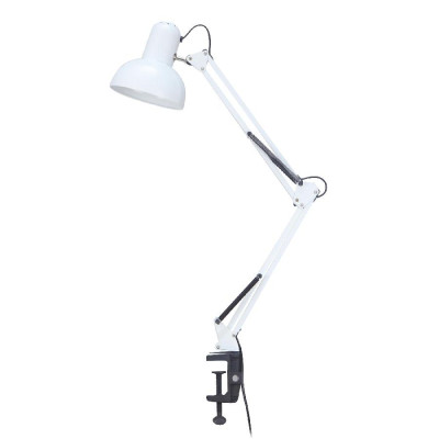 Настільна лампа Євросвітло Ridy-027 E27 зі струбциною біла Вінниця - фото 1