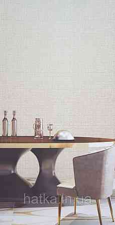 Шпалери вінілові на флізеліні AdaWall Signature1.06х10 під шкіру смуги структурні сіро-бежеві Київ