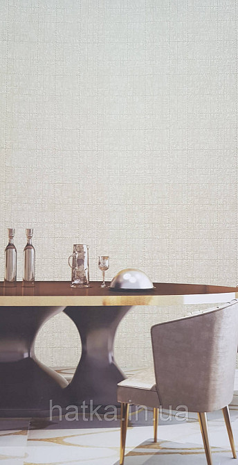 Шпалери вінілові на флізеліні AdaWall Signature1.06х10 під шкіру смуги структурні сіро-бежеві Київ - фото 1
