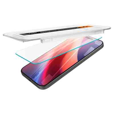 Стекло защитное Spigen iPhone 16 Pro Max Glas.tR EZ Fit (2 Pack) (AGL07907) Винница