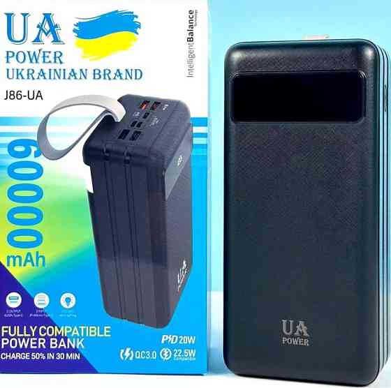 Power Bank UA J 86-UA ELECTRIC 60000 20w/22,5w. Київ