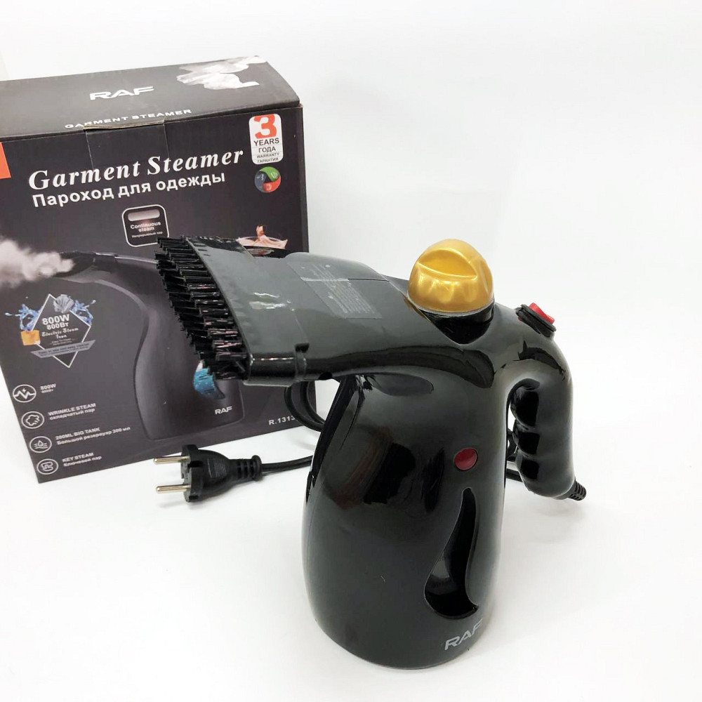 Універсальний відпарювач-пароочисник RAF, Компактна парова праска для подорожей, Пароочисники для штор MZ-75 Львів - фото 3