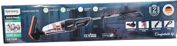 Вертикальний ручний пилосос Rainberg RB-2266 довжина шнура 3м 2500 Вт для сухого прибирання Одеса - фото 4
