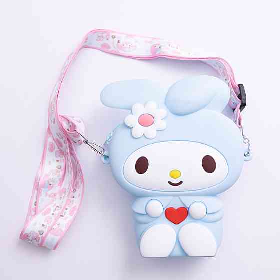 Дитяча силіконова сумочка-гаманець з поп-іт 15*10*3 см Блакитний HP-55-8BL Коломия