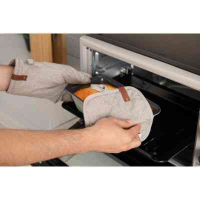 Кухонна прихватка Ardesto Oliver сірий 20х20см, 100% бавовна (ART04OD) Вінниця