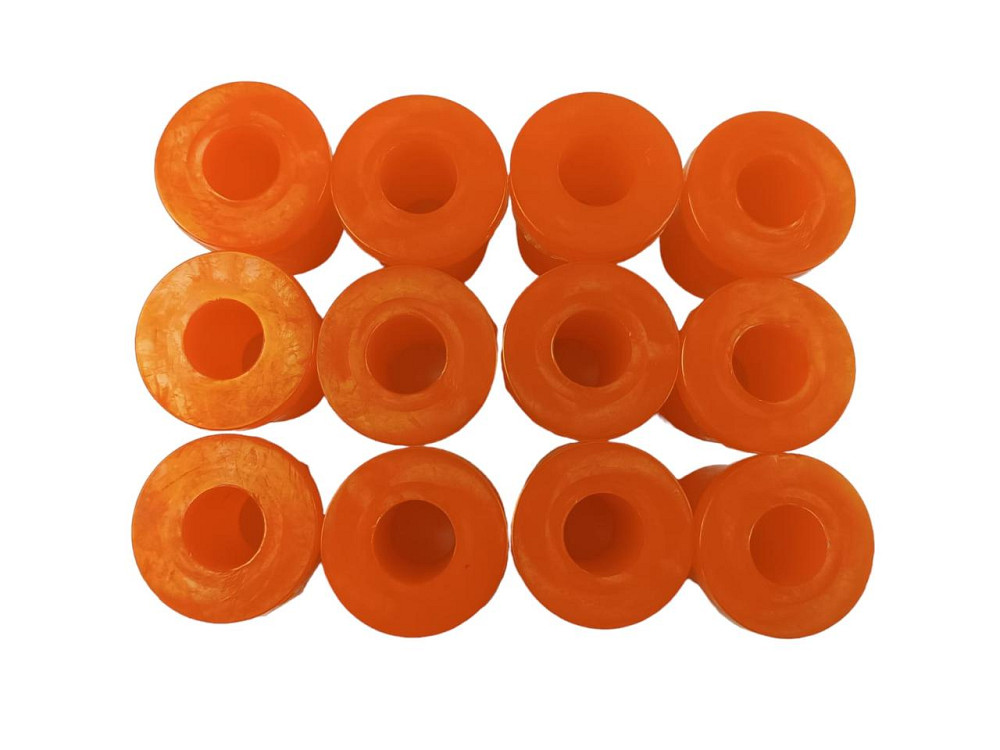 Втулка Москвич 408, 412, 2140, ИЖ-ОДА 2717, 27175 полиуретан оранжевый (к-кт 12 шт) рессоры Мукачево - изображение 2