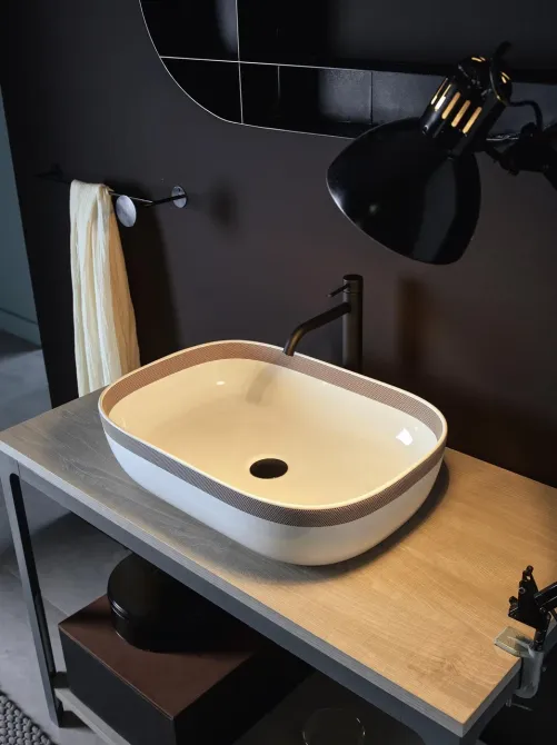 Раковина  Scarabeo Glam 56x39Cm Różowa 1804FSR Киев - изображение 1