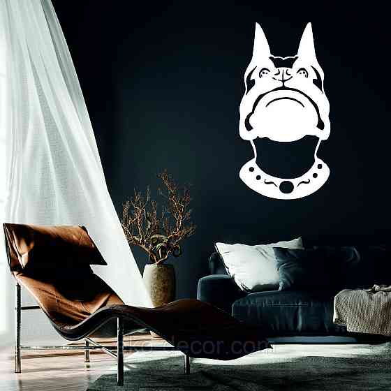 Декоративное настенное Панно «Собака», Декор на стену 90*47 см, Белый Киев