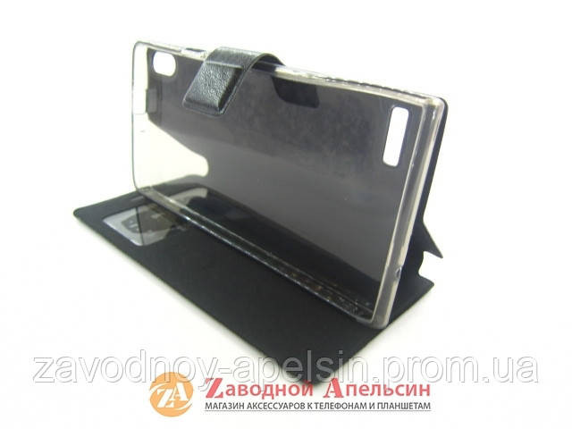 Чохол книжка Huawei P6 Smart Case чорний Одеса - фото 3