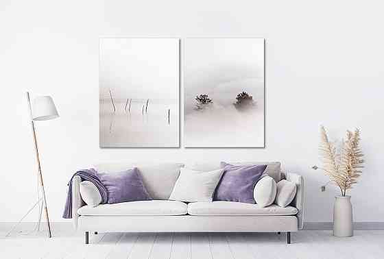 Модульная картина в гостиную / спальню Туман в природі TLV-2_012 Киев