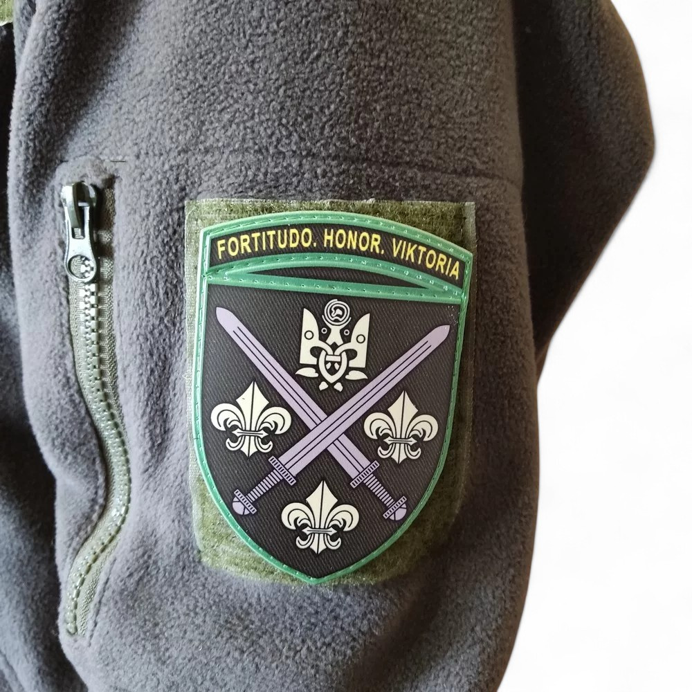 Патч / шеврон ЗСУ 155 ОМБр Fortitudo Honor Viktoria 2025 олива Запоріжжя - фото 3