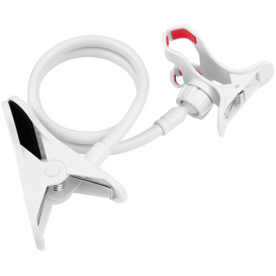 Тримач для смартфонів XoKo прищепка, гнучкий, 65 см, білий (XK-RM-C20-WHT) Вінниця - фото 5