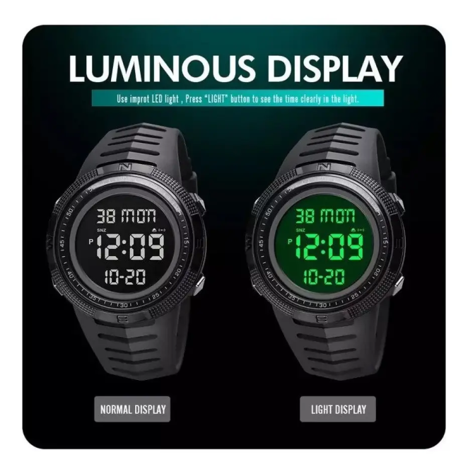 Чоловічий спортивний годинник Skmei 1632 Чорний Вінниця - фото 8