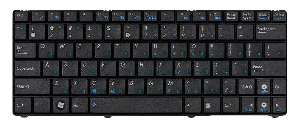 Клавиатура для ноутбука Asus EEE PC (1101) Black, RU Вінниця - фото 2