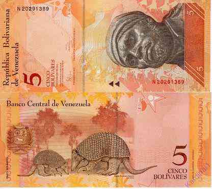 Венесуела / Venezuela 5 bolivares 2007 Pick 89 UNC Полтава