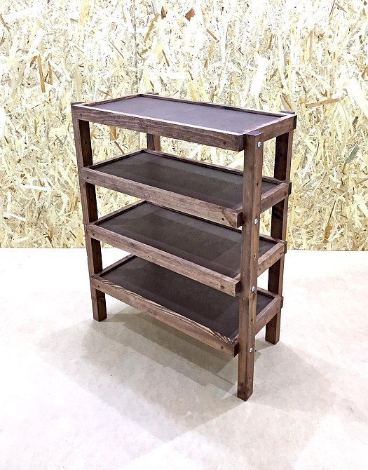 Етажерка розбірна "Честер" 4 полиці 30х60х80 капучино Миколаїв - фото 1