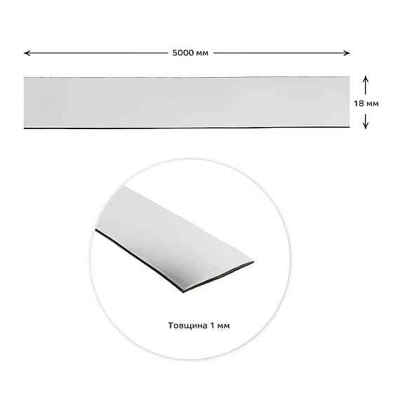 Молдинг 5000х18х1мм Серебряный SW-00002684 Киев