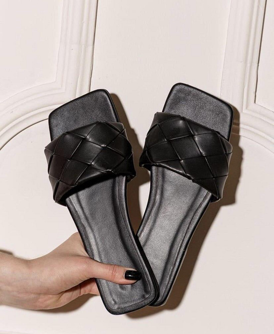 RONE Шльопанці жіночі RONE 512 чорні (літо, шкіра натуральна) (4438) 40 Коломия - фото 1