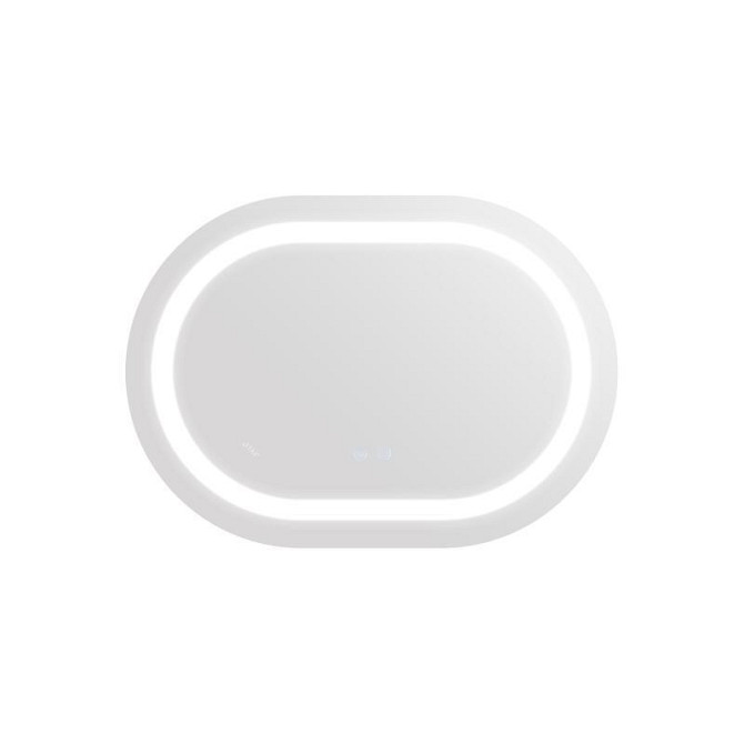 Дзеркало настінне овальне сенсорне Qtap Gemini 500х700 з LED-підсвіткою Touch, з антизапотіванням із диммером Харків - фото 4
