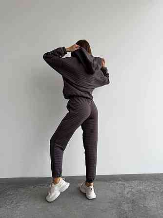 Женский прогулочный костюм тройка: кофта топ и штаны Капитон Фуме, 46/48 Одесса