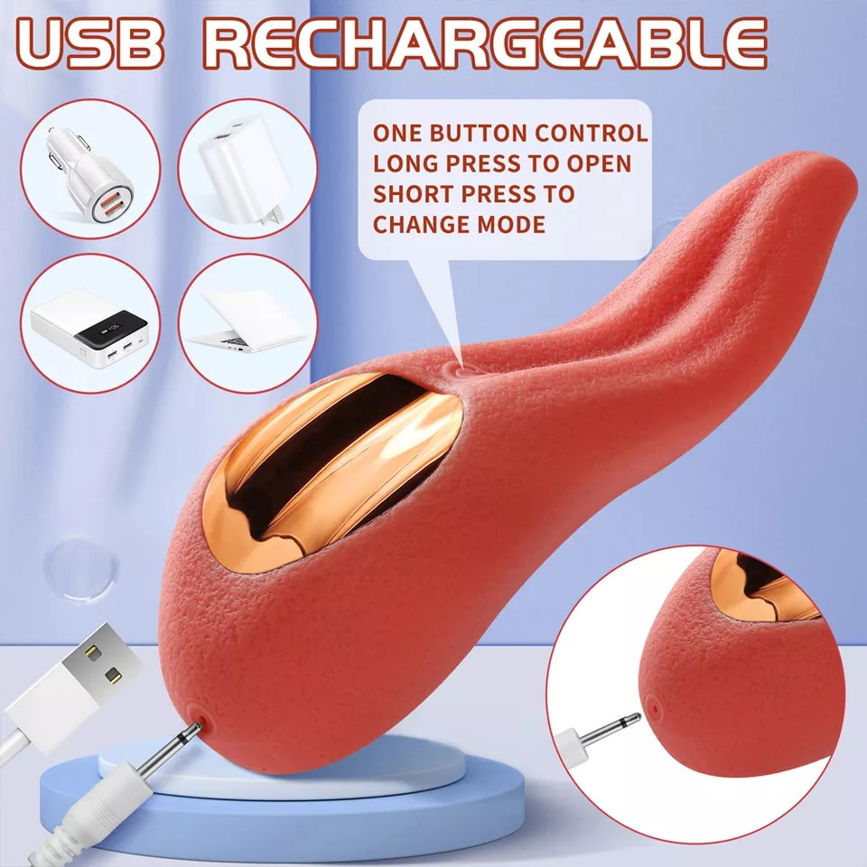 Вібратор жіночий язик, довжина 15см,10 режимів Київ - фото 4