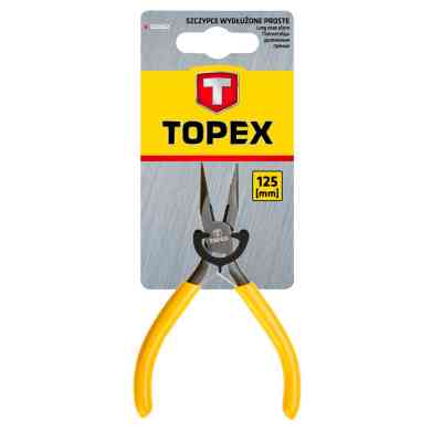 Плоскогубці Topex подовжені прямі, прецизійні, пружина розтискаюча (32D032) Вінниця