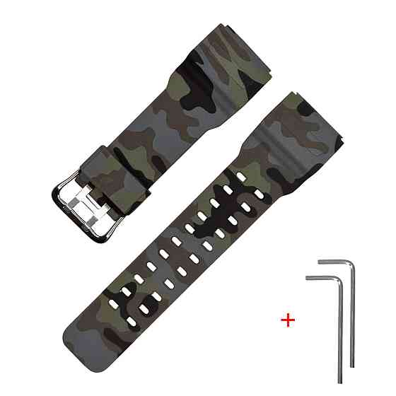 Ремешок для Casio G-Shock GG-1000/GWG-100/GSG-100 Camo Gray SI SBR Київ