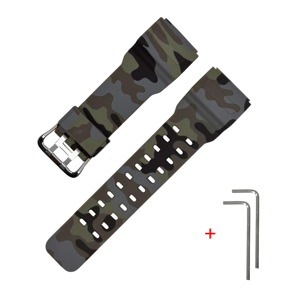 Ремешок для Casio G-Shock GG-1000/GWG-100/GSG-100 Camo Gray SI SBR Київ - фото 1