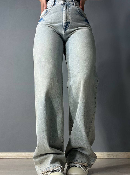 Джинсы женские Its Basic 3146 Loose Fit Tint прямые высокая посадка светло-голубые, светло-голубой,  Одесса - изображение 1