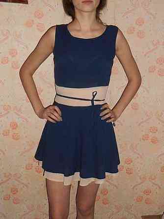 Сукня жіноча міні 42 синьо-бежевий Київ