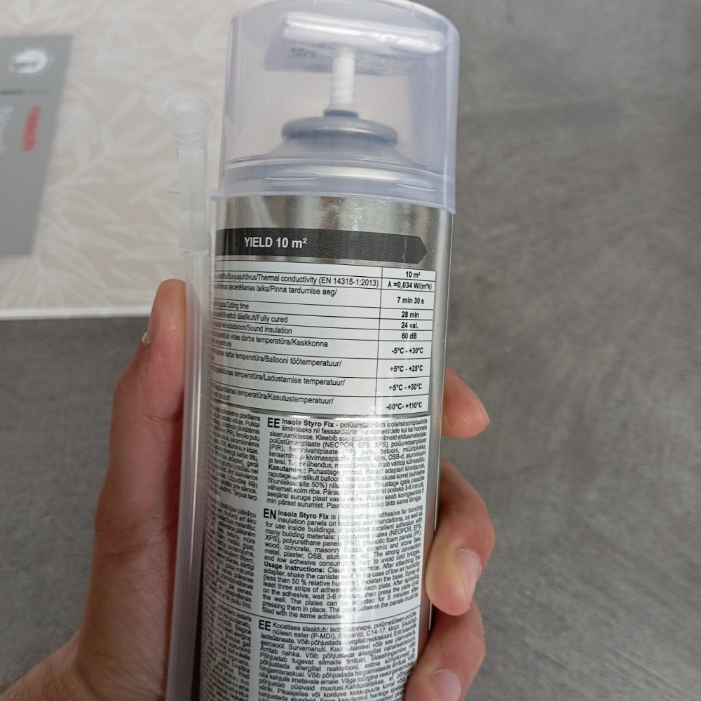 Клей-піна INSOLA Styro Fix Home 750 мл Киев - изображение 5