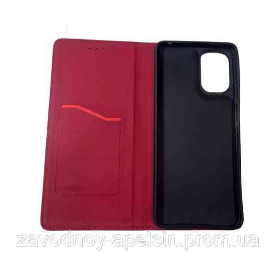 Чохол книжка Motorola Moto G06 Шкіряний (червоний) Одеса