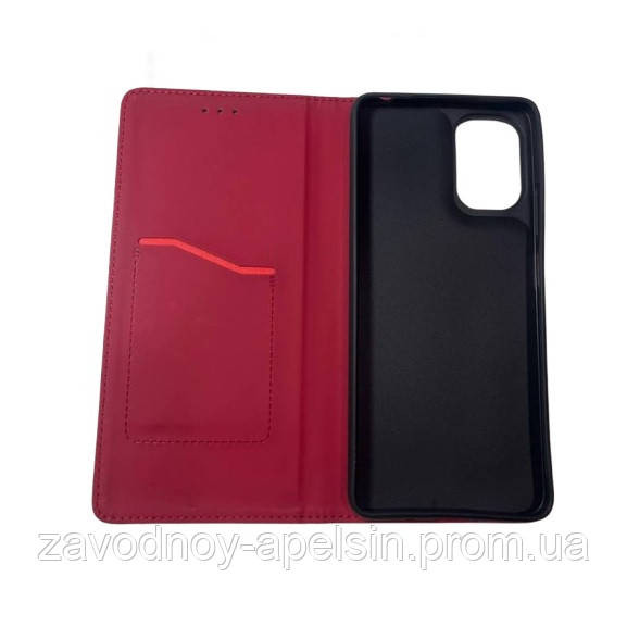 Чохол книжка Motorola Moto G06 Шкіряний (червоний) Одеса - фото 2