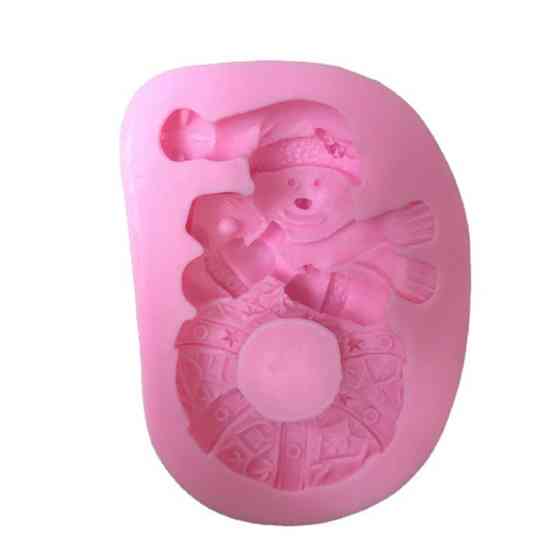 Новогодний молд 55 на 75 мм розовый Киев