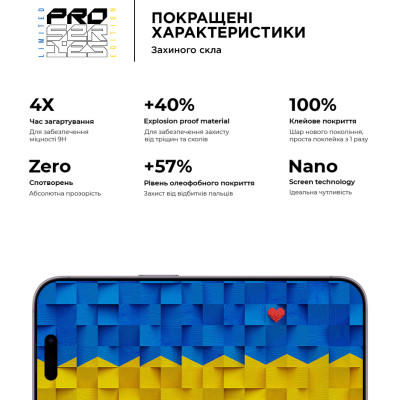 Скло захисне Armorstandart Pro 3D LE Apple iPhone 14 Pro Black (ARM65658) Вінниця - фото 4