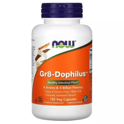Пробиотики Now Foods Пробиотики для Улучшения Желудочного Тракта, Gr8-Dophilus, 1 (NOW-02910) Винница