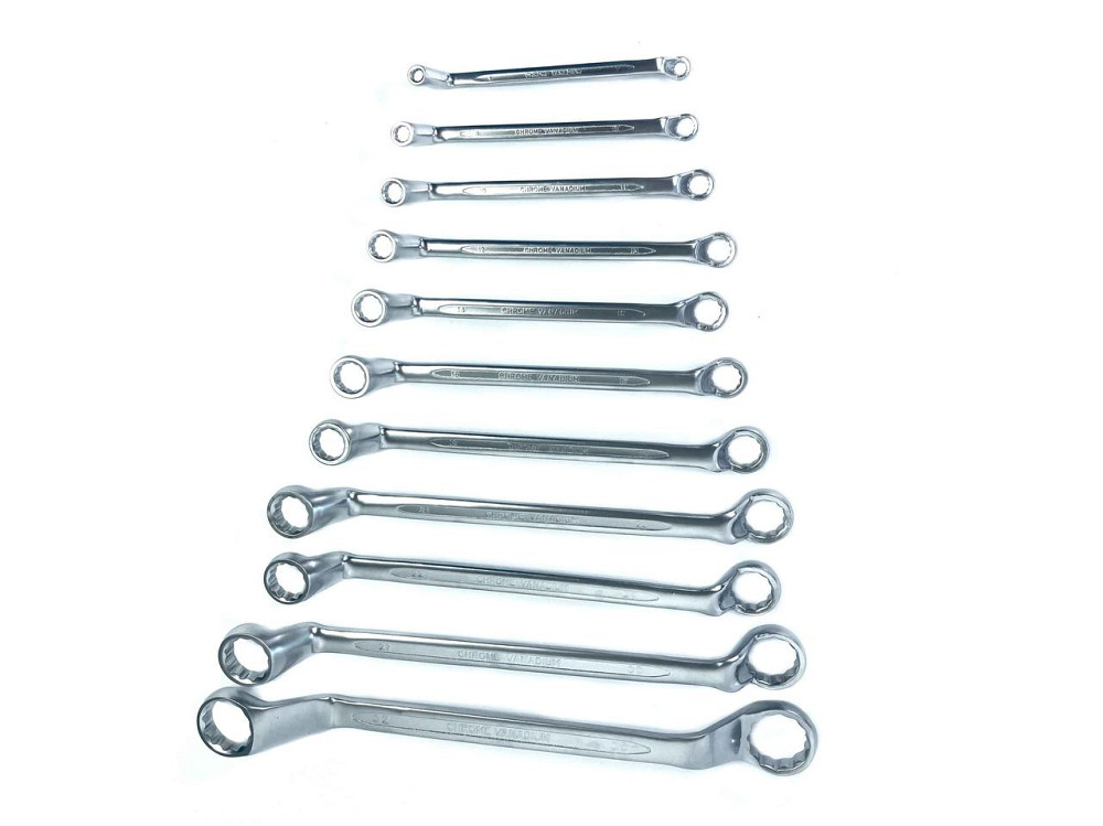 Набір ключів накидних на 75грд. 11пр.(6x7,8x10,10x11,12x13,14x15,16x17,18x19,21x23,22x24,27x30, 32x3 Одеса - фото 3