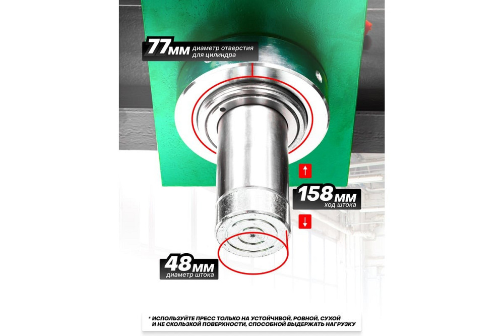 Прес гідравлічний 20т напольний з подвійним виносним насосом(ШВИДКО - ПОВІЛЬНО), (роб. в-а: 0-910ММ) ROCKFORCE RF-20001 Одеса - фото 3