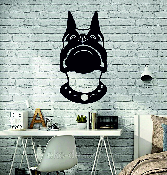 Декоративное настенное Панно «Собака», Декор на стену 90*47 см, Черный Киев - изображение 6