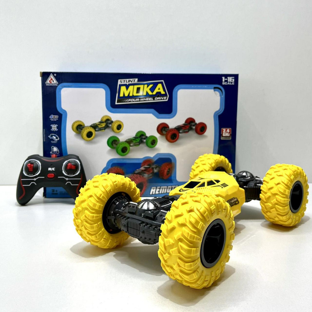 Машина трюкова всюдихід на радіокеруванні трансформер з гнучким корпусом Жовта (8023) Чернигов - изображение 3