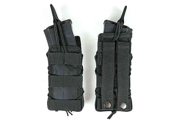 Підсумок під магазин АК/РПК одинарний відкритий чорний (MOLLE, підсумок на розгрузку, жилет, РПС) Коломыя